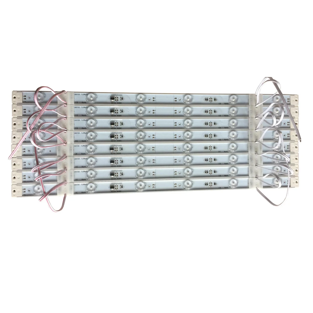 led module for shop banner 5 years warranty CE ROHS 24v 7.2w 720lm Backlight led rigid bar for slim light box depth is 30-200mm
