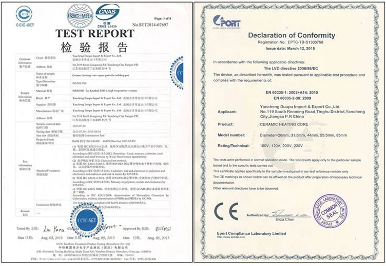 Duopu electric up to 800 degree celsius  24v 30w 40w 50w 6mm 12v 24v 48v 6mm cartridge heater 350v with thermostat