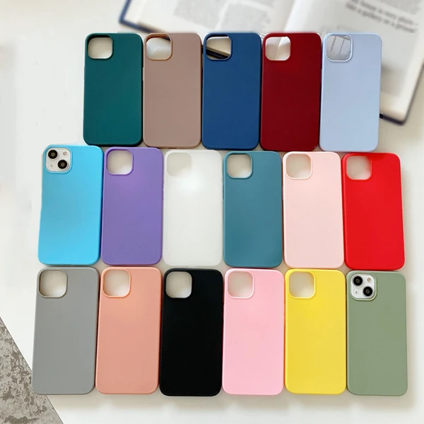 Ultra Thin Luxury Custom Logo Soft TPU Cover Mobile Cell Phone Case For iPhone 14 13 Pro Max 14 Plus