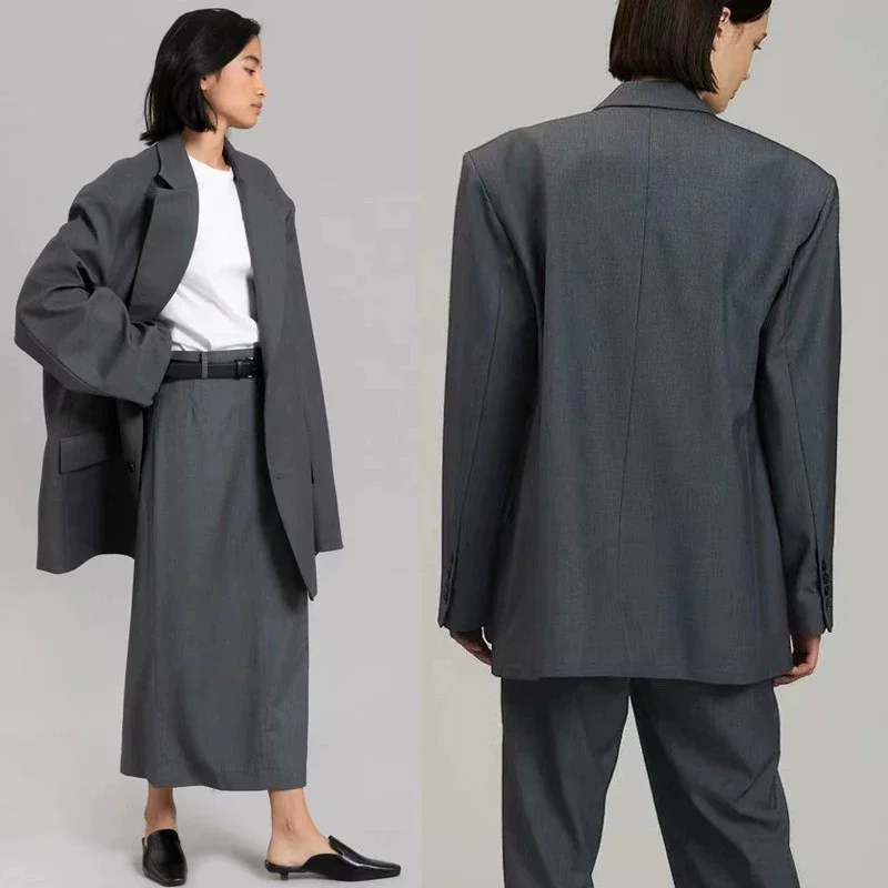 Новое поступление женские элегантные однотонные блейзеры и брюки на заказ деловые костюмы для женщин