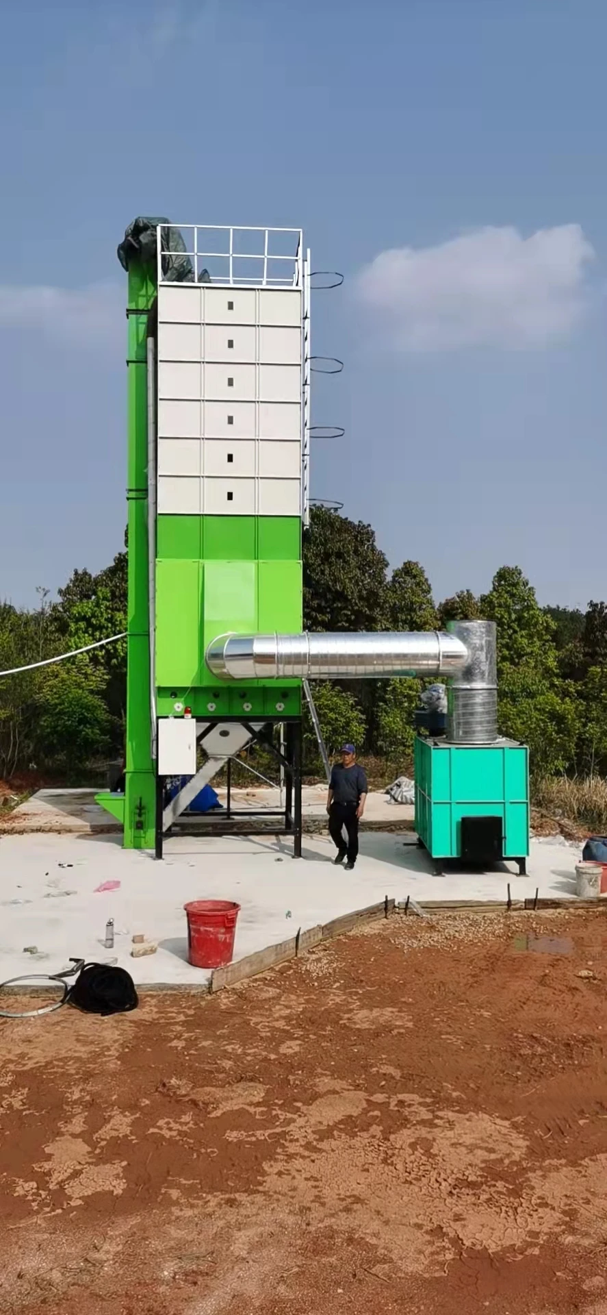 paddy grain drying machine/rice milling