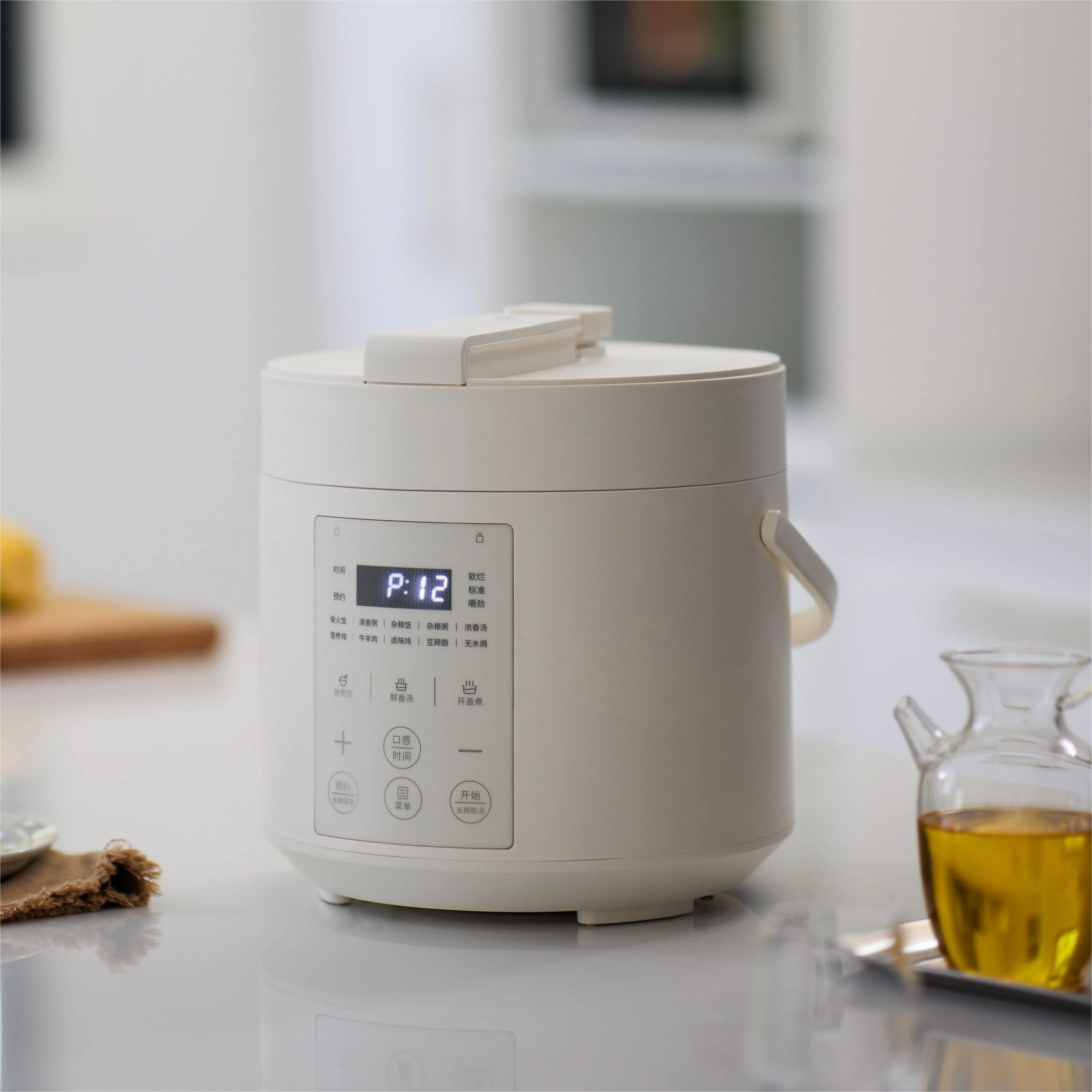 Manufacturer Electric Pressure Cooker Open Lid can be Cooked with LED Display Intellint 2L Rice Cooker