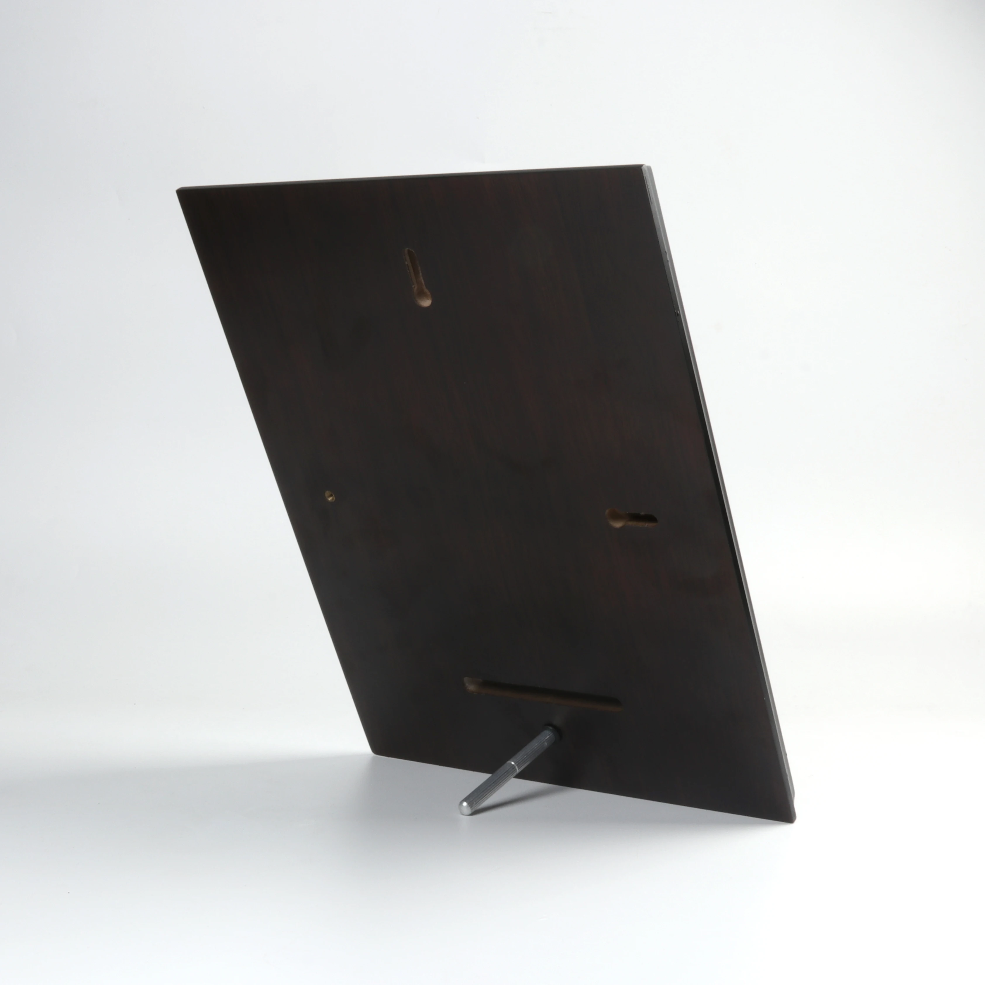 Customizable Wooden Award Plaque with Black Crystal Accent