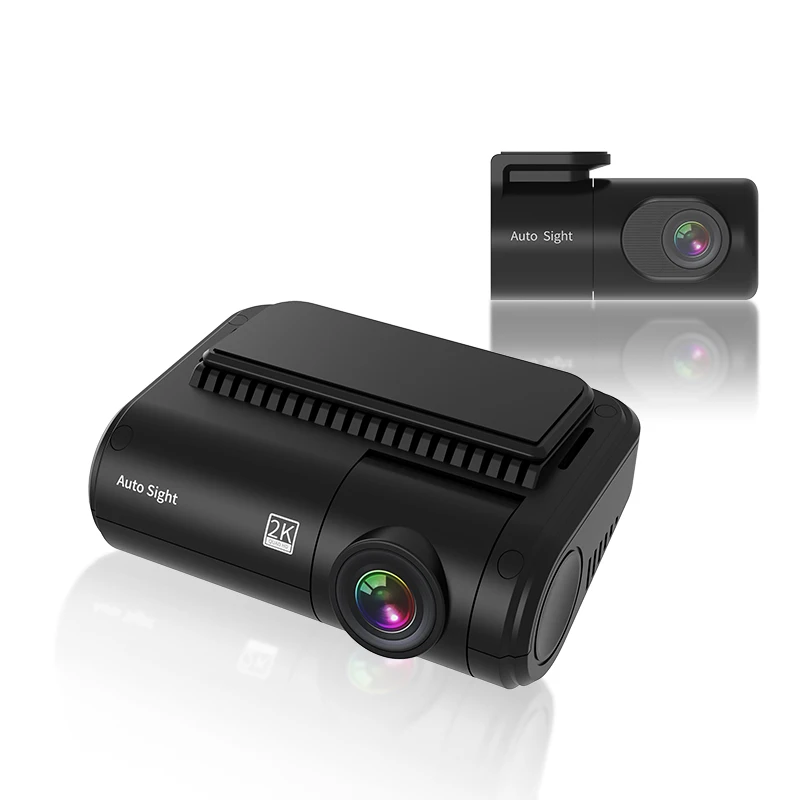 AutoSight T2 Mini Car Dvr 2K 1080p Dash Camera Front and Rear High Resolution Wifi Car Recorder WDR Multi-Function Dual Lens