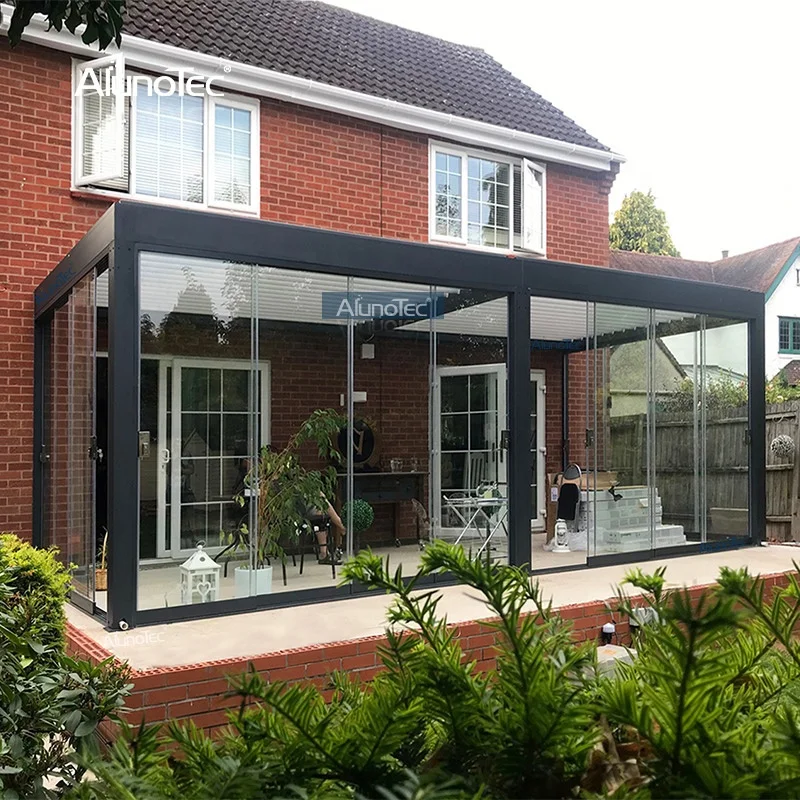 Customized Remote Control Switch Waterproof Rotating Louver Bioclimatic Pergola Design Awning