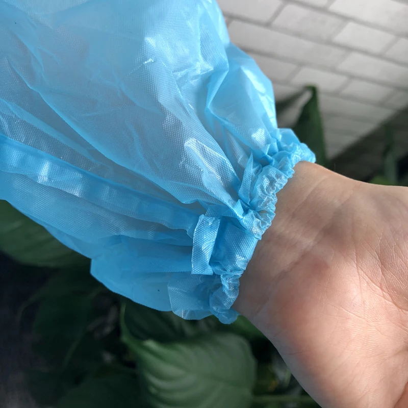 Прямая продажа с завода, высококачественные наряды из пластиковой пленки для здоровья, недорогие водонепроницаемые платья голубого цвета, стоматологические платья