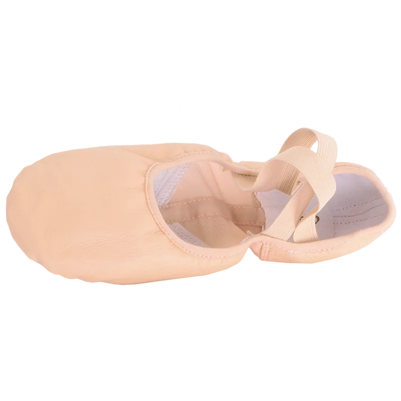 Dttrol D012002 Baili Dance Customized Pig Leather Split Sole Elastic Canvas Ballet Shoes in Ballet Dancewear Practice for Women