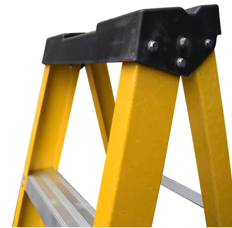 High strength FRP step Folding Herringbone Ladder Household Outdoor Multipurpose Fiberglass Non-slip Ladder