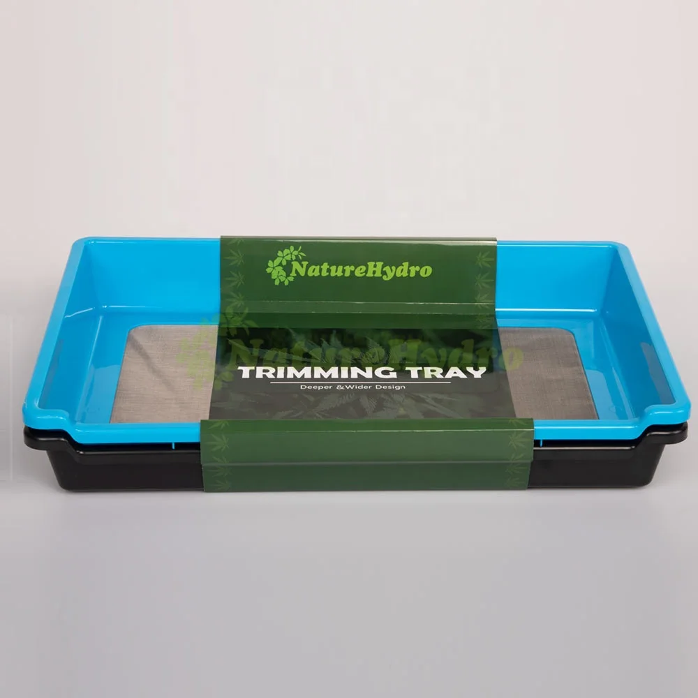 Stainless Steel Sieve Filterable Trimming Tray Fine Trim Bins