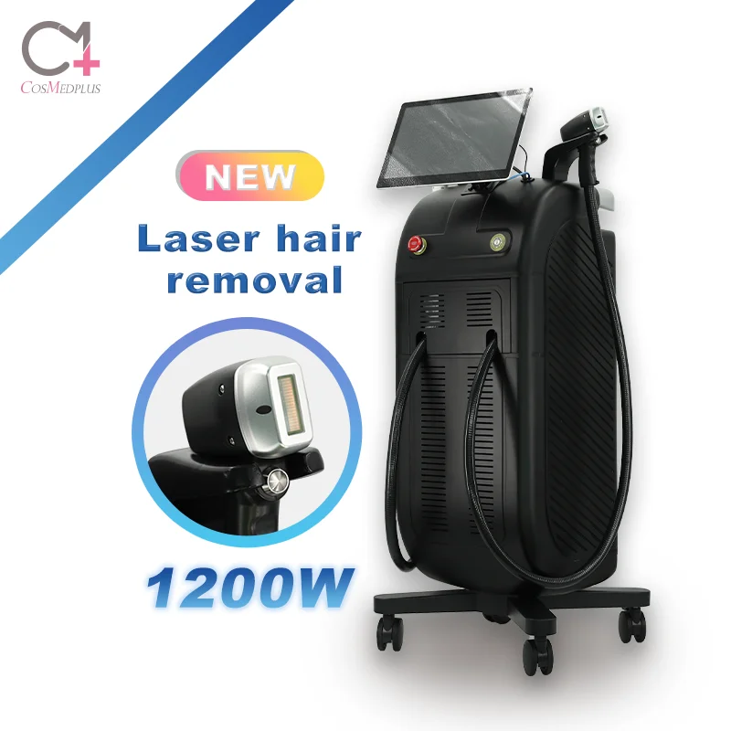 China best 1200W 2400W diodo laser permanent hair removal 808 755 1064 triple wavelength diode laser hair removal for sale