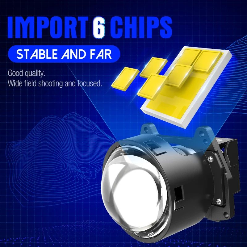 Cheap Price LP26 130W 30000LM 6000K 3 Inch RHD/LHD 12V IP68 Car Fog Light LED Projector Lens