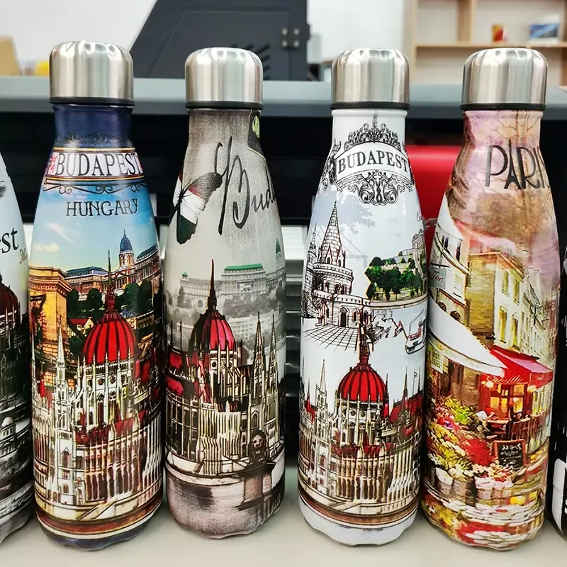 Regular and Irregular Bottle Printing Ricoh head G5 G5i Height Drop Cylinder UV Printer with 360 rotary