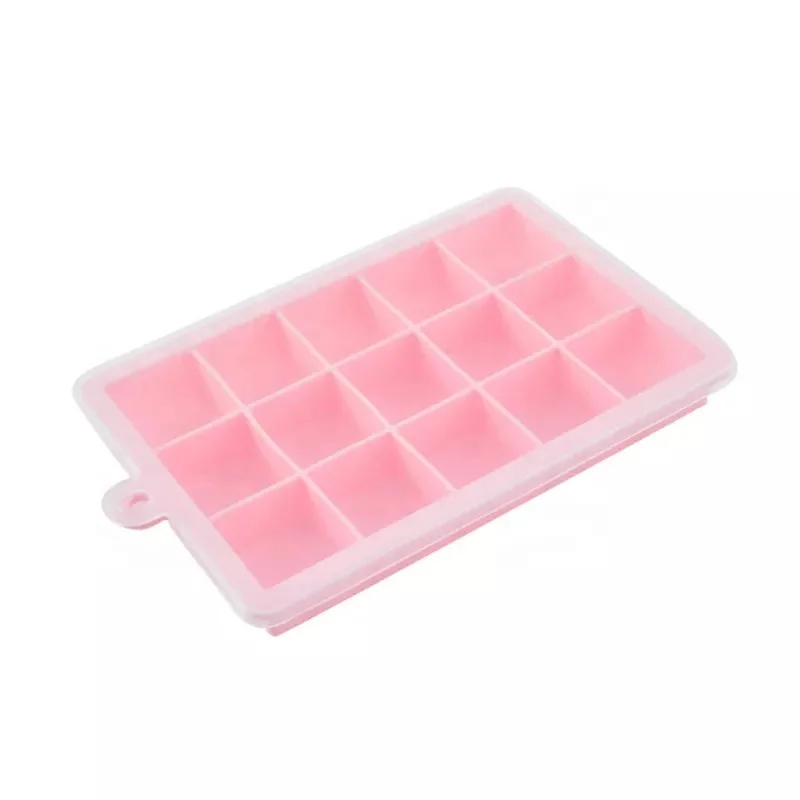 Универсальный продовольственный класс легко снимаемые силиконовые формы для кубиков льда 15 лоток Штабелируемый прочный с