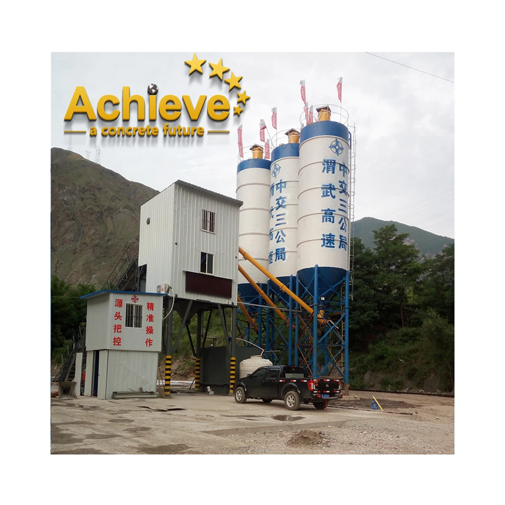 Professional Production 90m3/h Concrete Batching Mixing Plant HZS90 Series