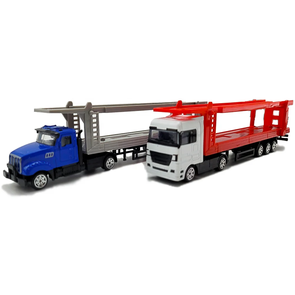 On Sale Truck Car Toy Alloy Die-cast Toys Double-decker Flatbed Truck Customizable Truck Toy for Kids