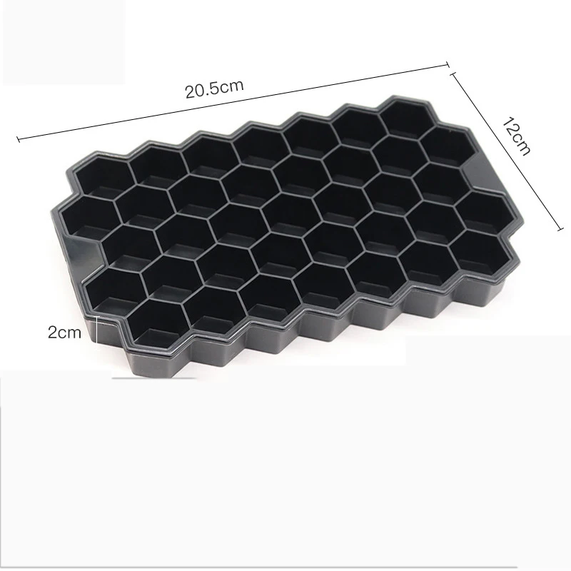 Ice Cube Tray Creative Hive-Shape Ice Box Reusable Silicone cooler Ice Mold with Lid Drink Fruit Juice Wine Freezer Box Summer