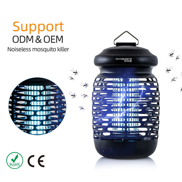 Ipx4 водонепроницаемый поражения электрическим током Тип Насекомых ловушка для борьбы с вредителями УФ-свет 15 Вт умная электрическая комаров лампа