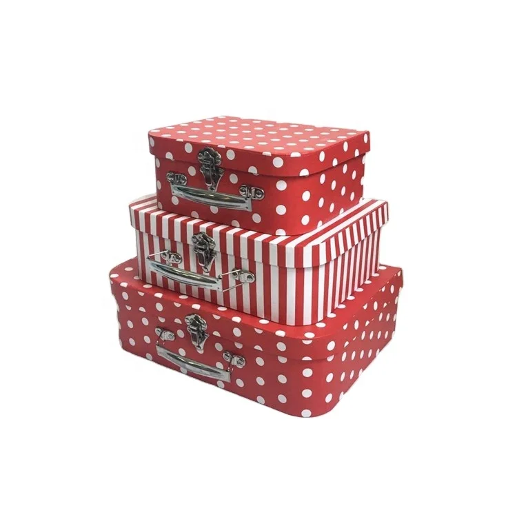 Customized Printing Luxury Kids Toy Gift Packaging Baby Cardboard Suitcase Box