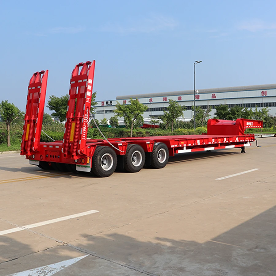 Heavy Duty Drop Deck Lowboy Trailer Over 100-150 Tons 4/6/8/10 Axles Semi Trailer