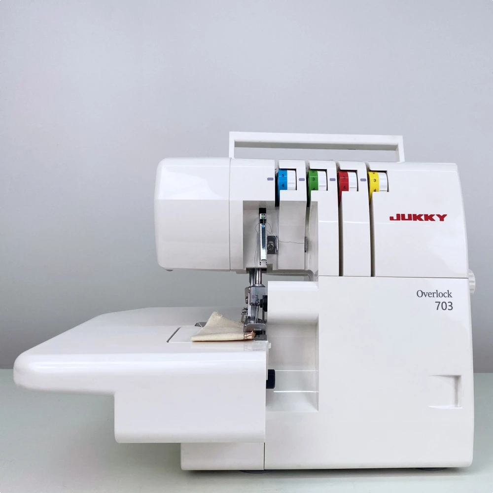 JUKKY JK-703 Высококачественная мини 4-нитчатая бытовая швейная машина, портативная Заводская швейная техника, новый стиль для ткани