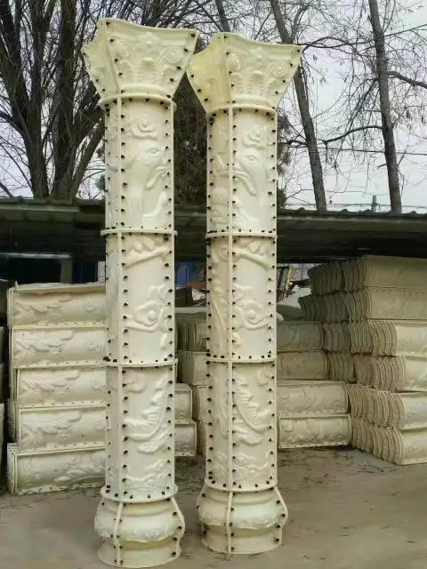High quality cheaper price reliable durable plastic concrete cement roman square  pillars column molds for sale