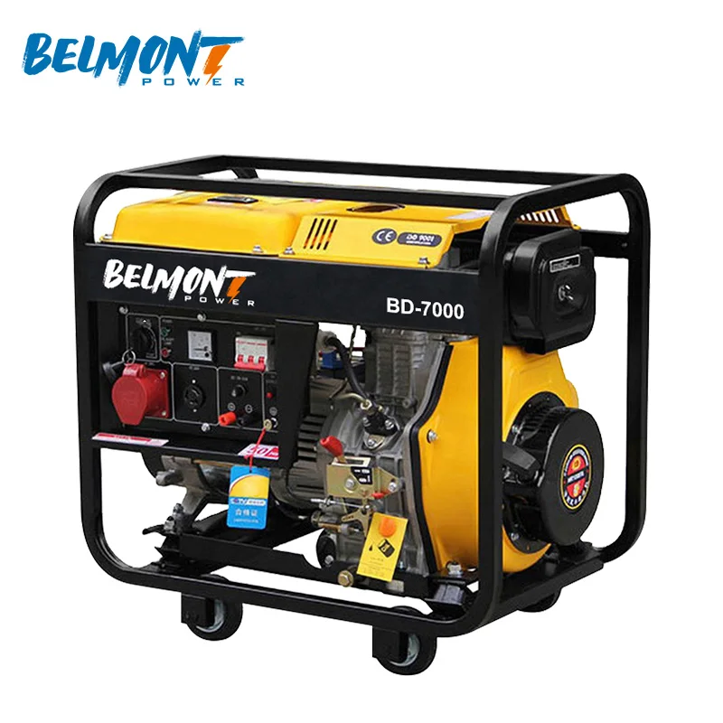 220V 230V 240V Дизель-генератор инвертора 6.5KW 6KW 7kw дизель-генератор с открытой рамкой дизель-генераторная установка