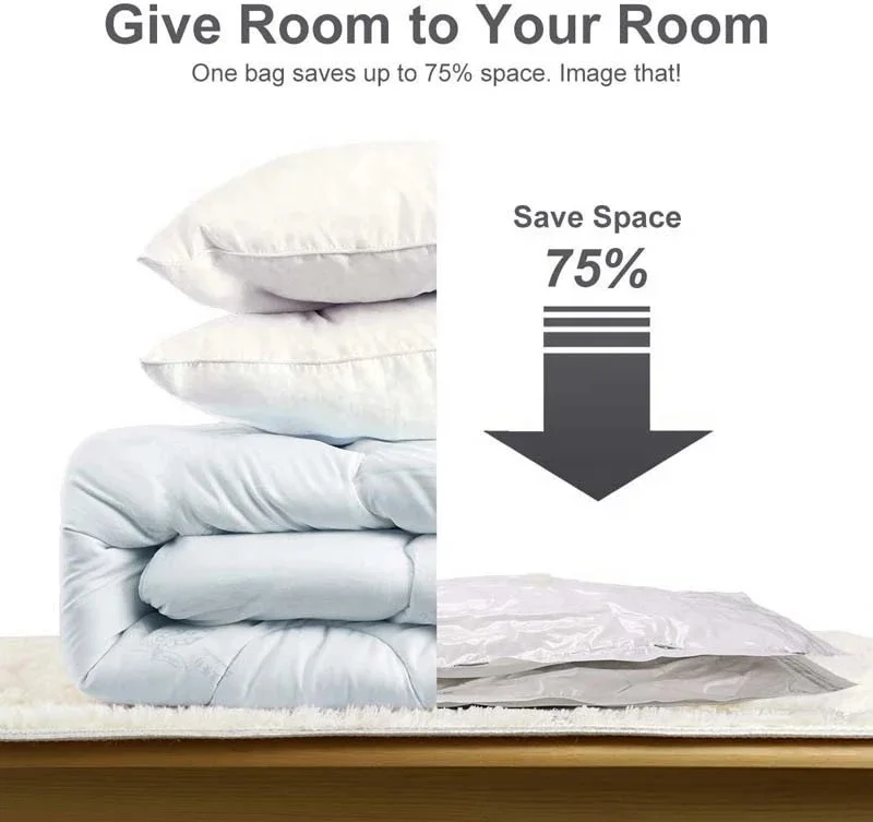 Набор из 12 оптовая продажа Высокое качество Space Saver вакуумный пакет для хранения пакеты для хранения, набор с насосом