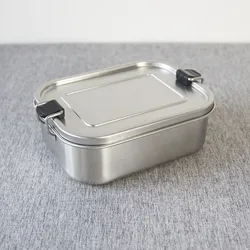 Amazon hot sale Portable kids Metal Stainless Steel Bento Lunch Box