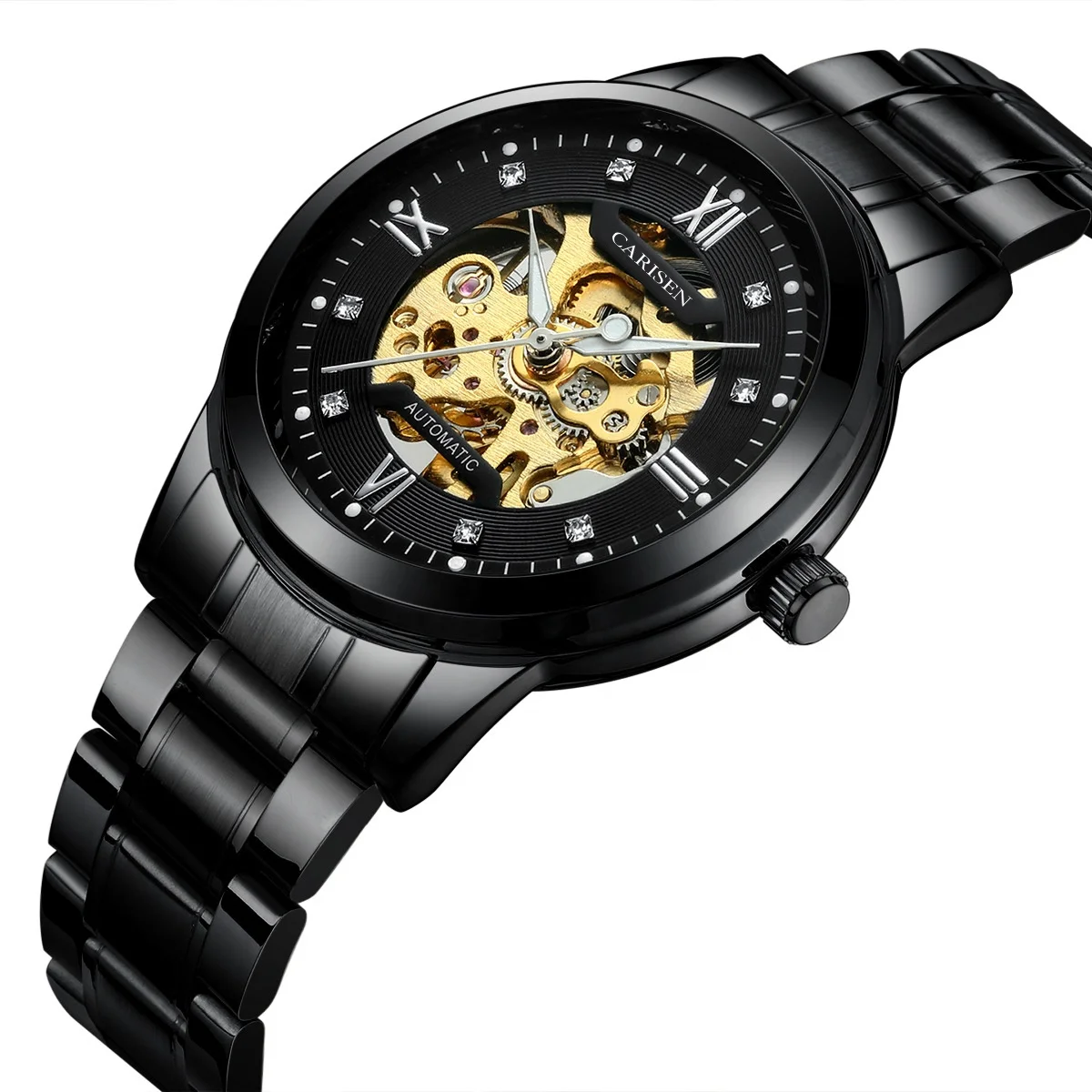 Luxury High Quality Mechanical Watch Man Wholesale Custom Logo Wrest For Men Luminous Hollow Mechanical High-End Men Watch