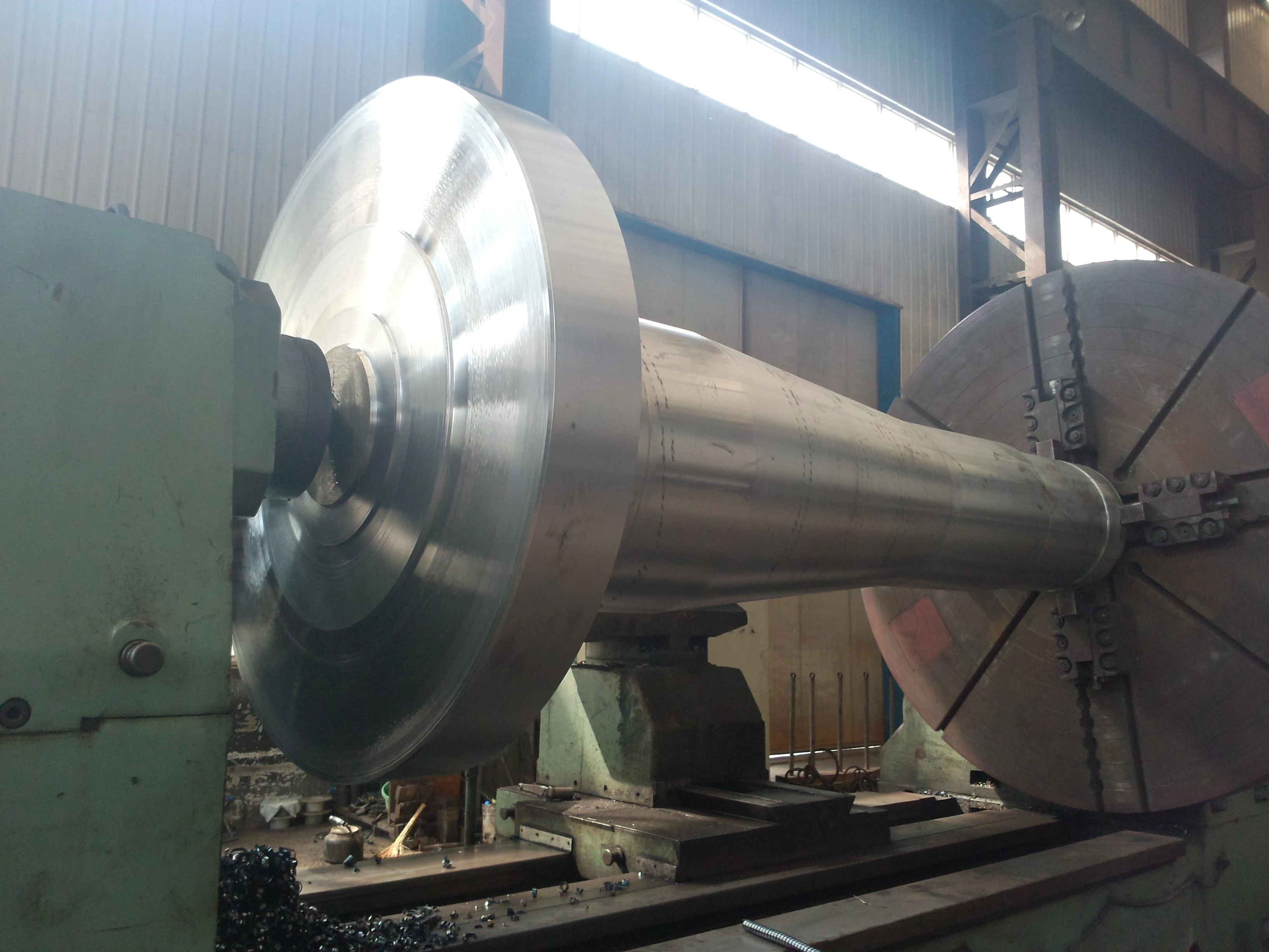 OEM Forging shaft AISI 4140 4340 large flange shaft