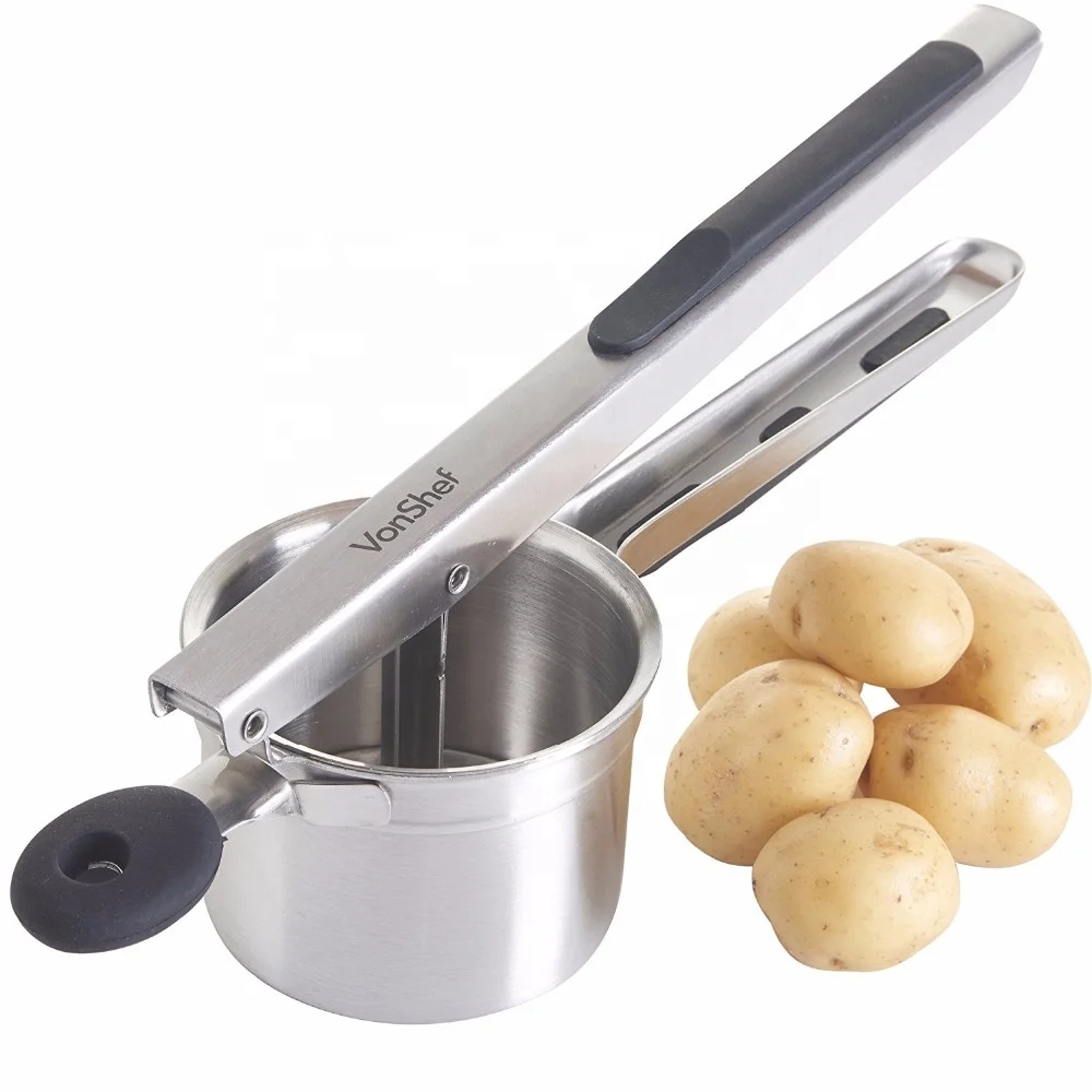 Priority Chef Potato Ricer and Masher Makes Light and Fluffy Mashed Potato Stainless Steel