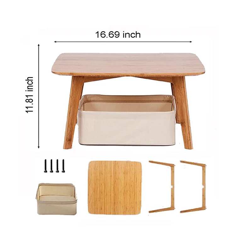 Modern design chinese furniture cheap price small wooden bamboo tea table