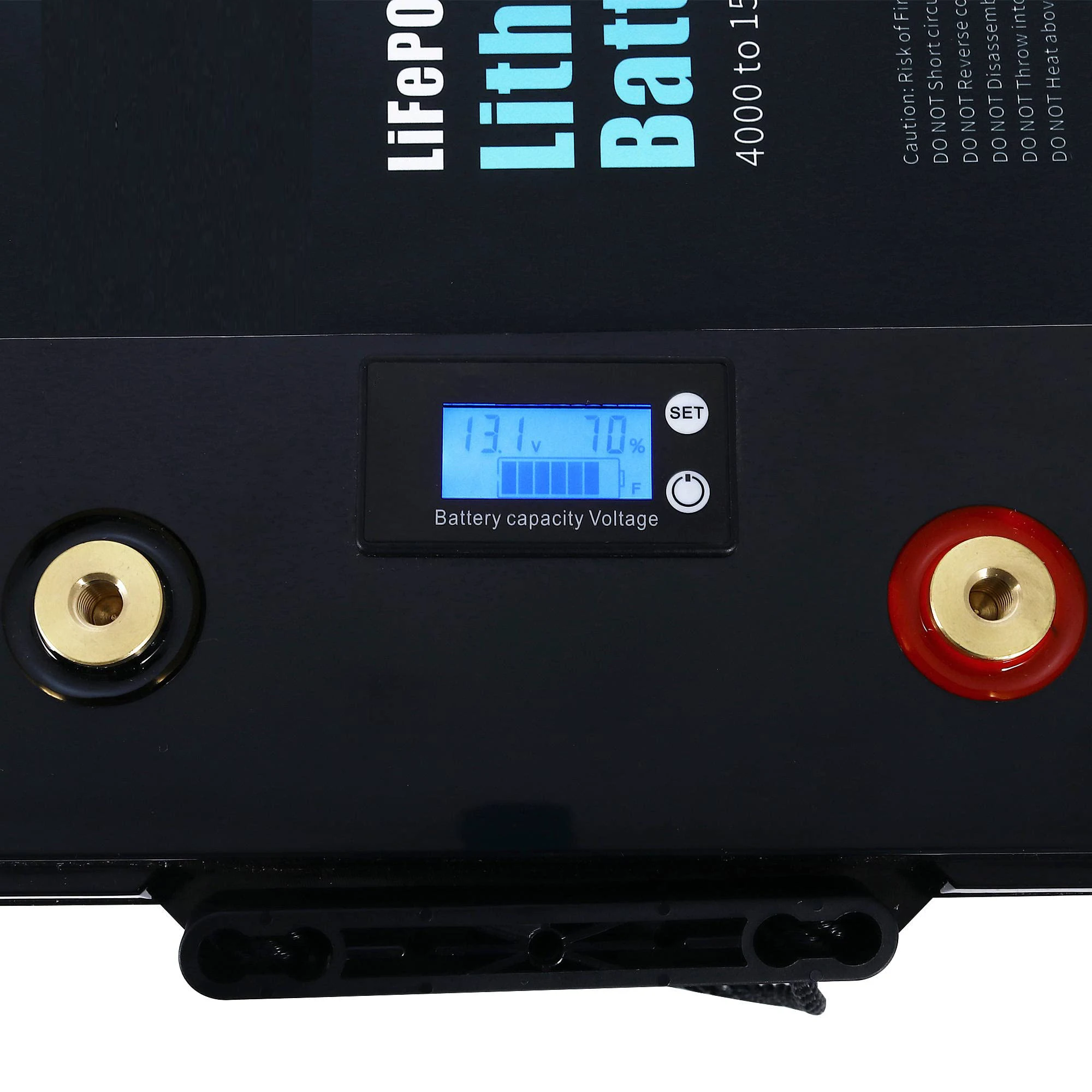 IP65 Waterproof Grade A Cells 12V 24V 100Ah 200Ah 300Ah 320Ah Lifepo4 Akku Customized Solar Battery Pack LCD Display for Boat RV