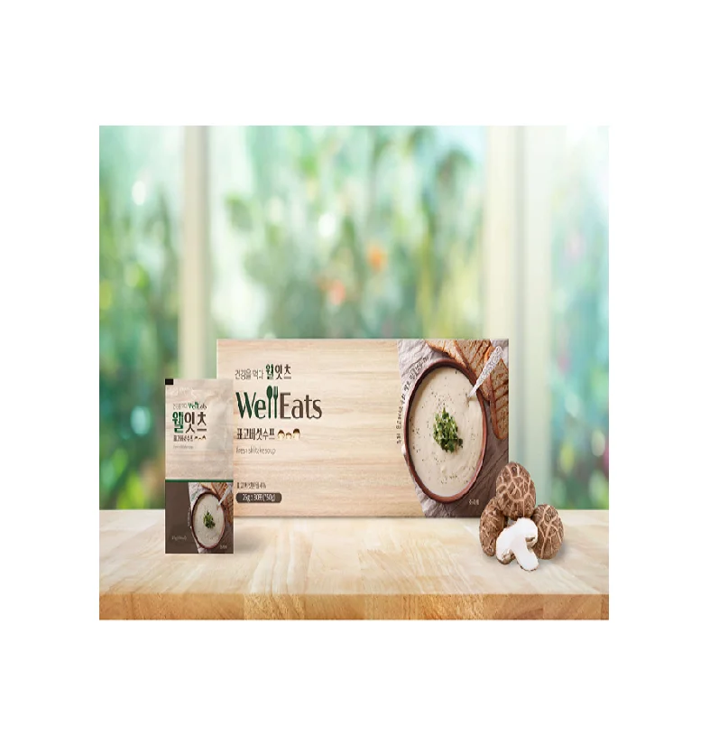 Лук креветки ячмень и порошок рис кукуруза съедобные насекомые 1% картонная коробка WellEats дуб суп для