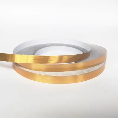 Gold Foil Tape Strip Sticker For Floor Tile Decor Waterproof Wall Gap Sealing Tape Bathroom Kitchen Accessories