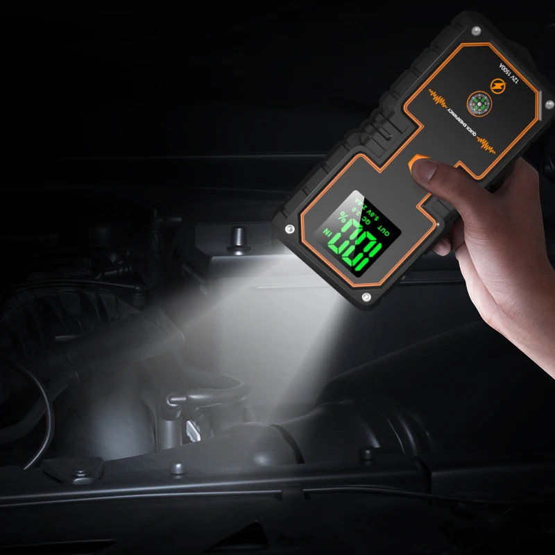 High-Power 12000mAh Portable Jump Starter Emergency Tool Kit for 12V 600A Battery Cars High Power Bank Car Jump Starter