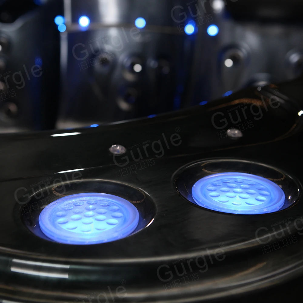 Gurgle High Quality 5 Person Hot Tub Spa Outdoor Spa Whirlpool Massage Garden Hot Spa Deep Soaking Tub