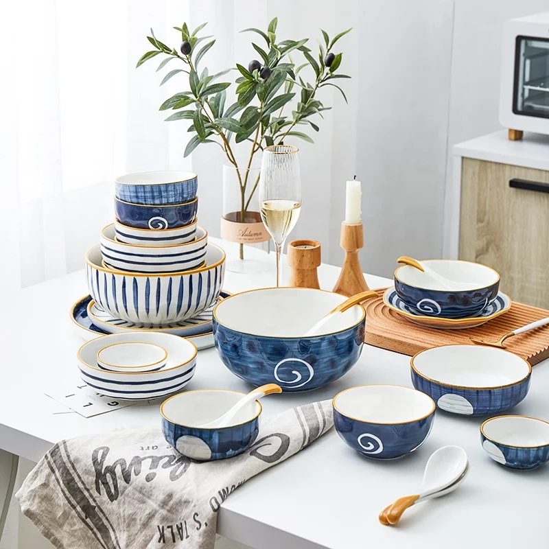 Недорогие квадратные керамические Столовые тарелки ручной росписи с цветами