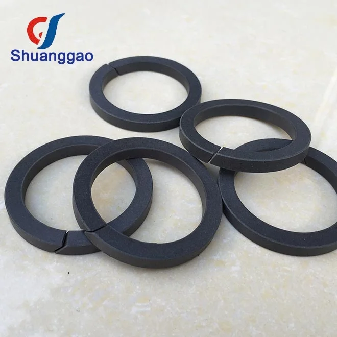 Carbon filled PTFE Seal Ring Carbon Fiber filed PTFE Flat Gasket