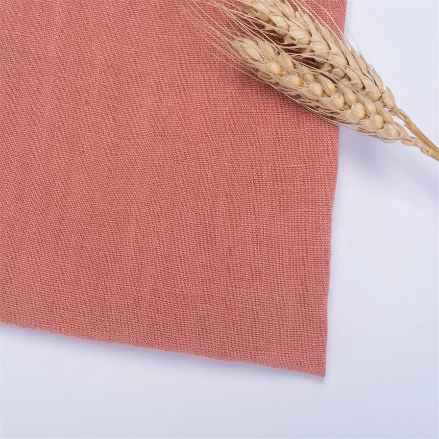 4821 hot sale 100% Pure Flax French Linen Sandwashed fabric Stone washed Linen for clothes