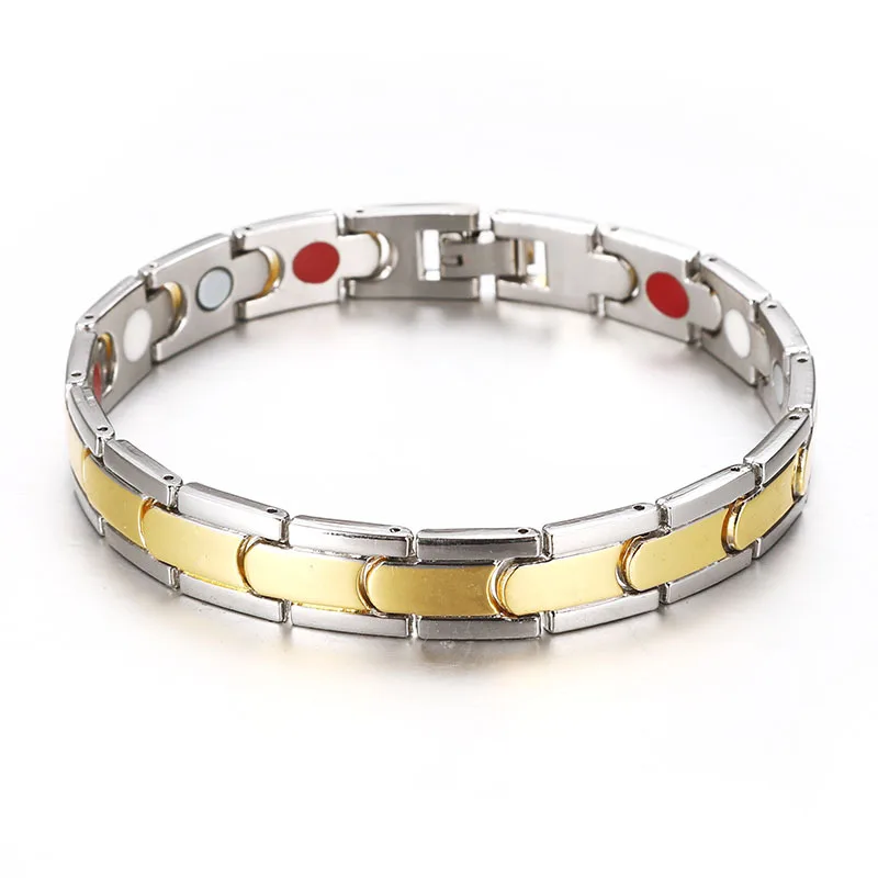 Mens Health Energy Bracelet Bangle for Arthritis Twisted Healthy Magnetic Bracelet Women Power Therapy Magnets Titanium Steel