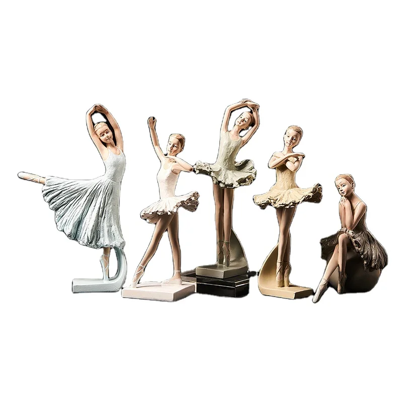 New Design Modern Adorable Ballet Dancer Statue Wine Cabinet Porch Decorations Ballet Girl Statue