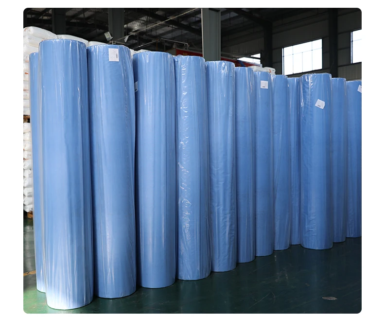  non woven raw materil Manufacturer protective coverall china TNT PP Spunbond nonwoven fabric rolls for disposable massage sheet