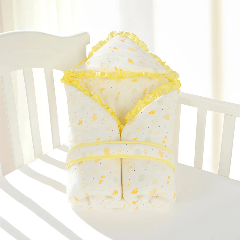 New Arrival Adjustable Baby Printed Muslin Swaddle Blanket Cotton Baby Girl Boy Blanket