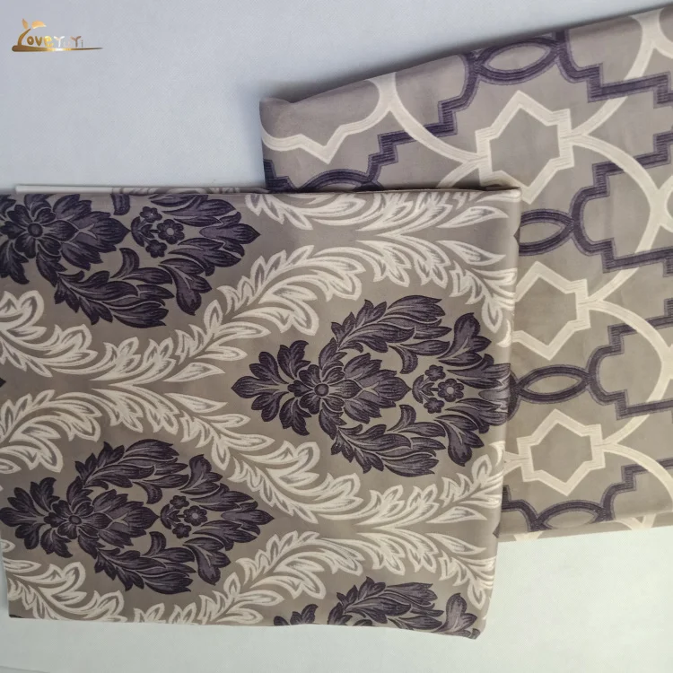 Geometric Printing Crushed velvet for sofa curtain