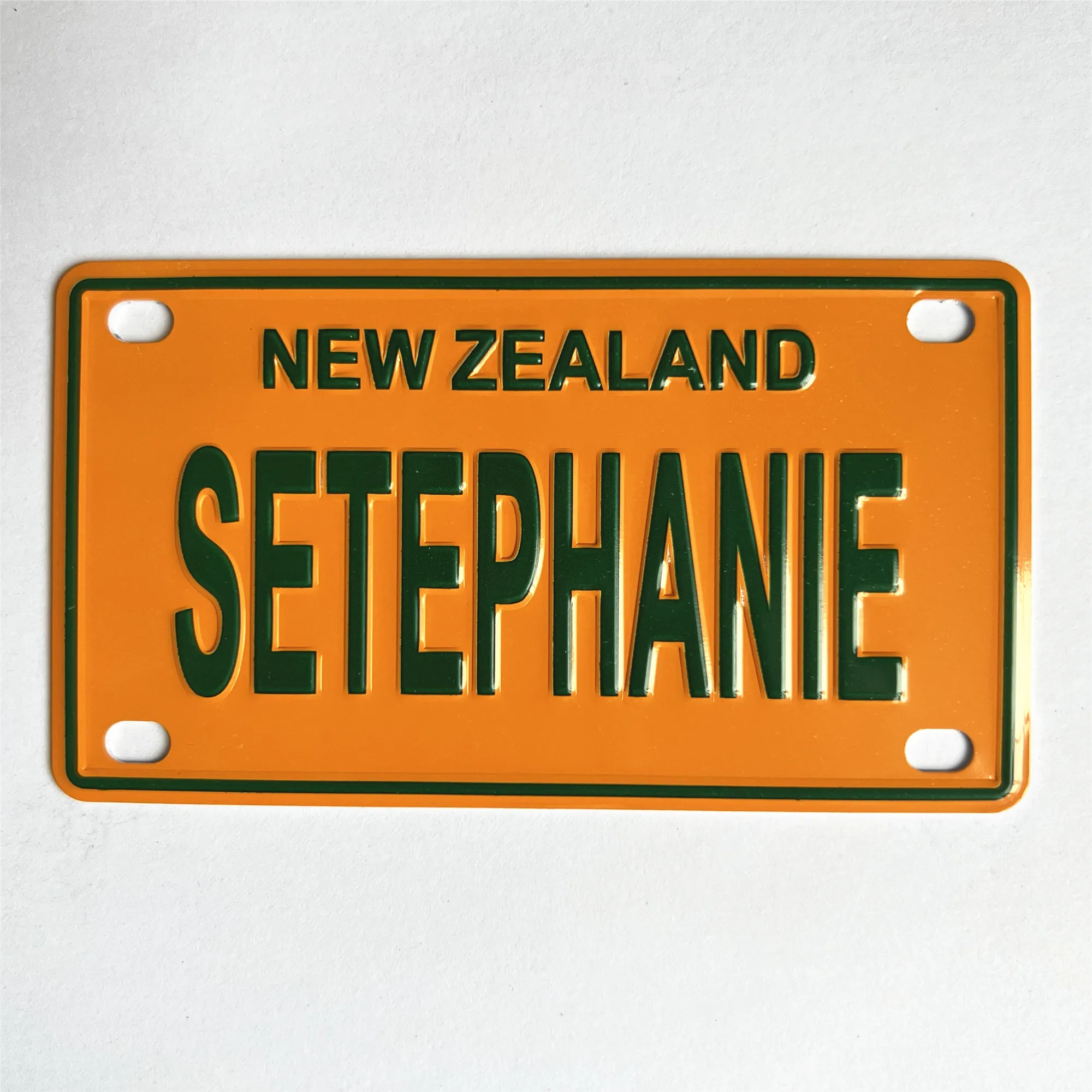Aluminium Mini License Plate For Bicycles, Bikes, ,high quality personalized with your design custom Decorative plate