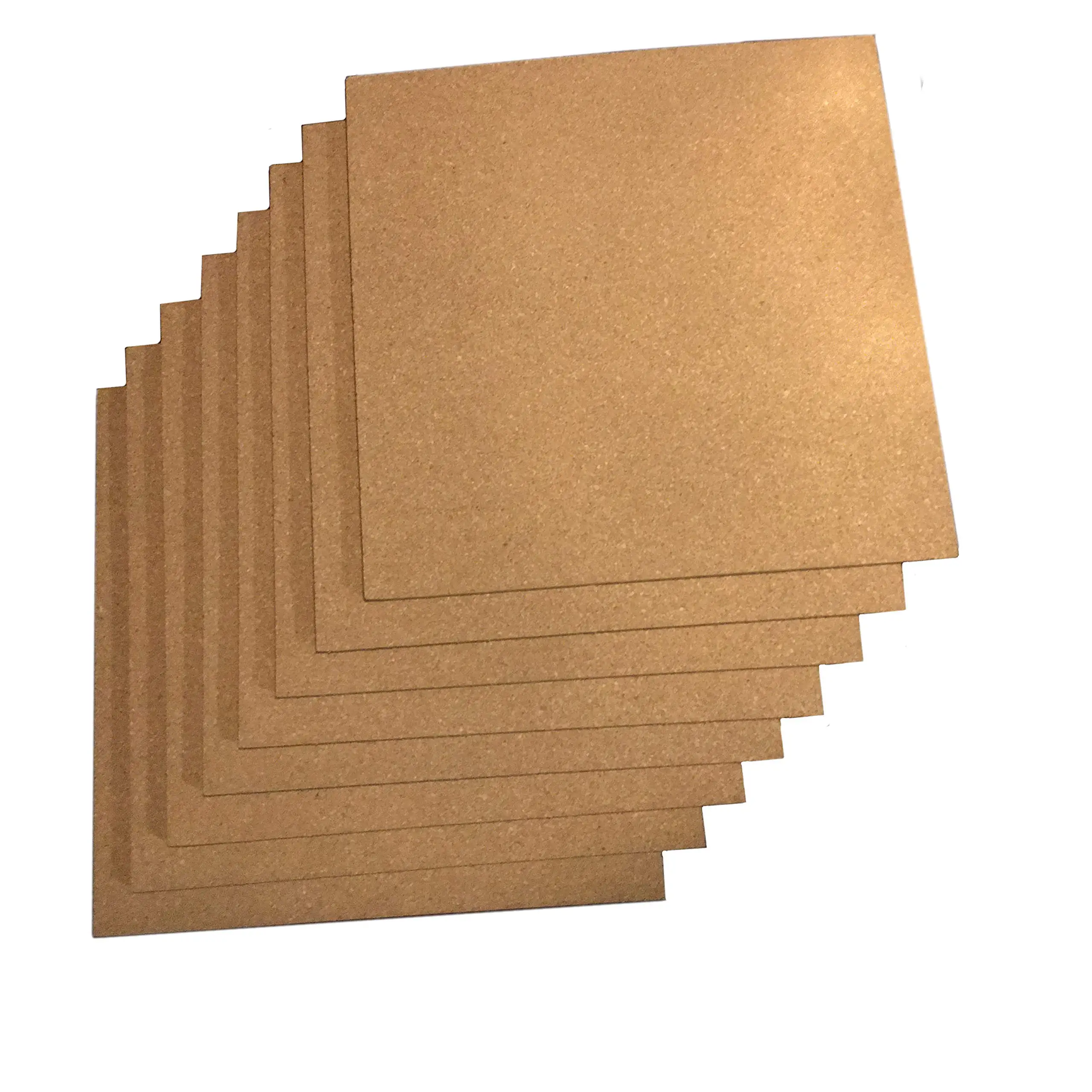Customized Thick Square Bulletin Boards Cork Tiles Self-Adhesive Corkboards for Wall