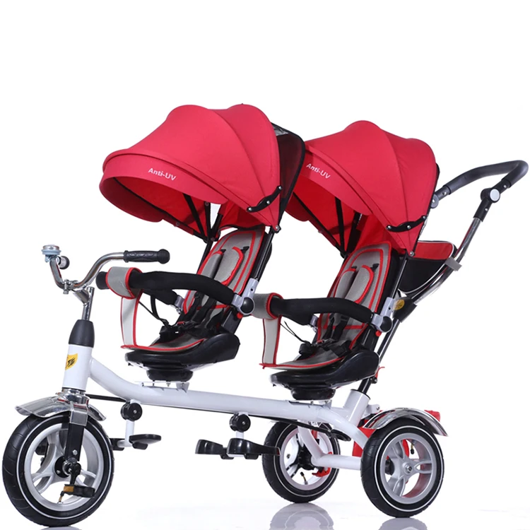 China Factory Twin Baby Tricycle / Kids Double Seat Tricycle / Two Seats Baby Tricycle Wholesale