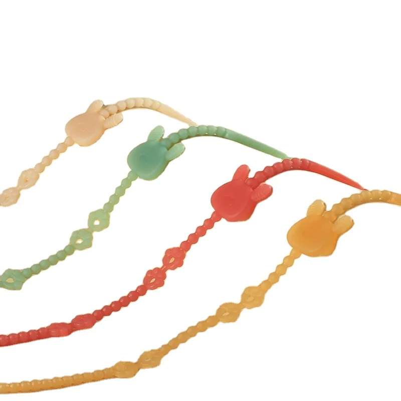 New Born Silicone Pacifier Clip Safety Strap Adjustable Chain for Teether Toys Accessories Baby Toy Safety Silicone Strap
