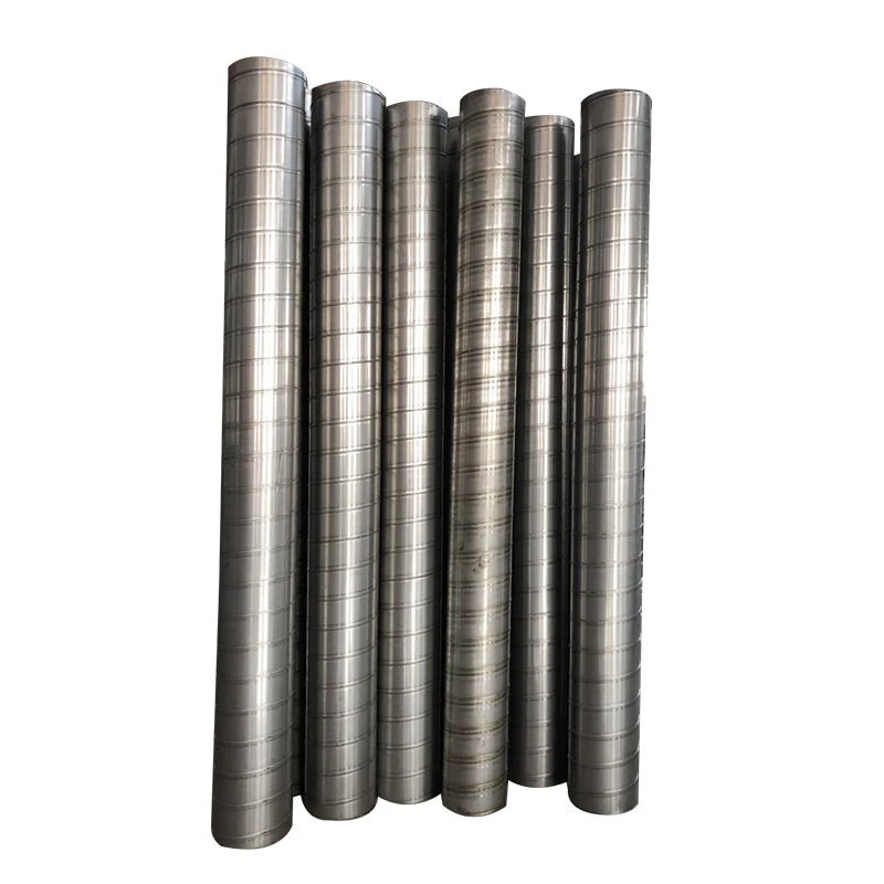 Galvanized Steel Spiral Duct Outdoor Ventilation Wind Tube Aluminum Foil Wood Factories Hospitals Gyms Parks Dining Areas